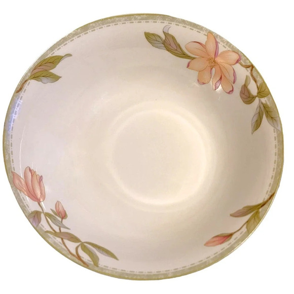 ONEIDA Fine Porcelain Select Collection Savannah Floral 9.25" Vegetable Bowl - Picture 1 of 7